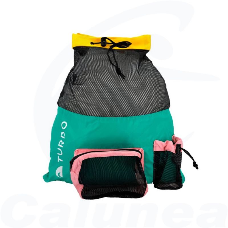 Image du produit Mesh zwemzakje MESH BAG PRO 28-30L GROEN / ROZE TURBO - boutique Calunéa