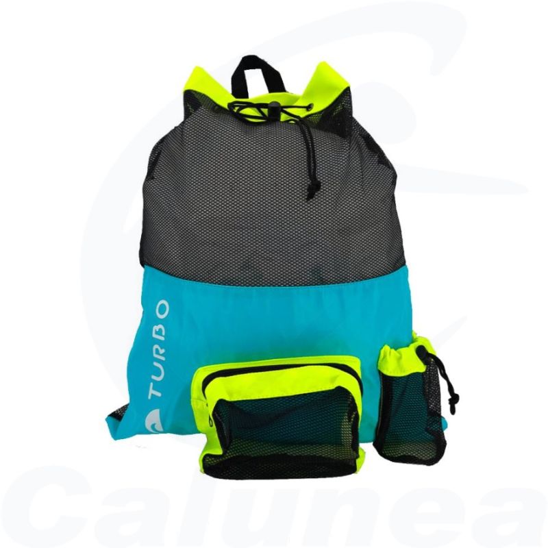 Image du produit Mesh zwemzakje MESH BAG PRO 28-30L KONINGSBLAUW / FLUO GROEN TURBO - boutique Calunéa