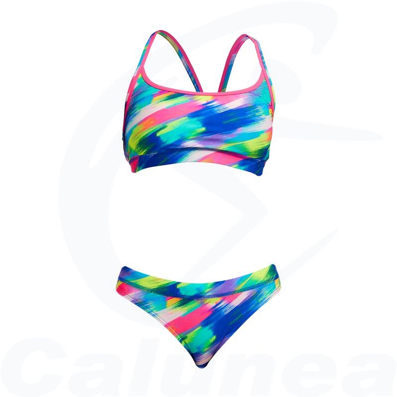 Image du produit 2-Delig damesbadpak / Bikini STREAKY STROKES SPORTS FUNKITA - boutique Calunéa