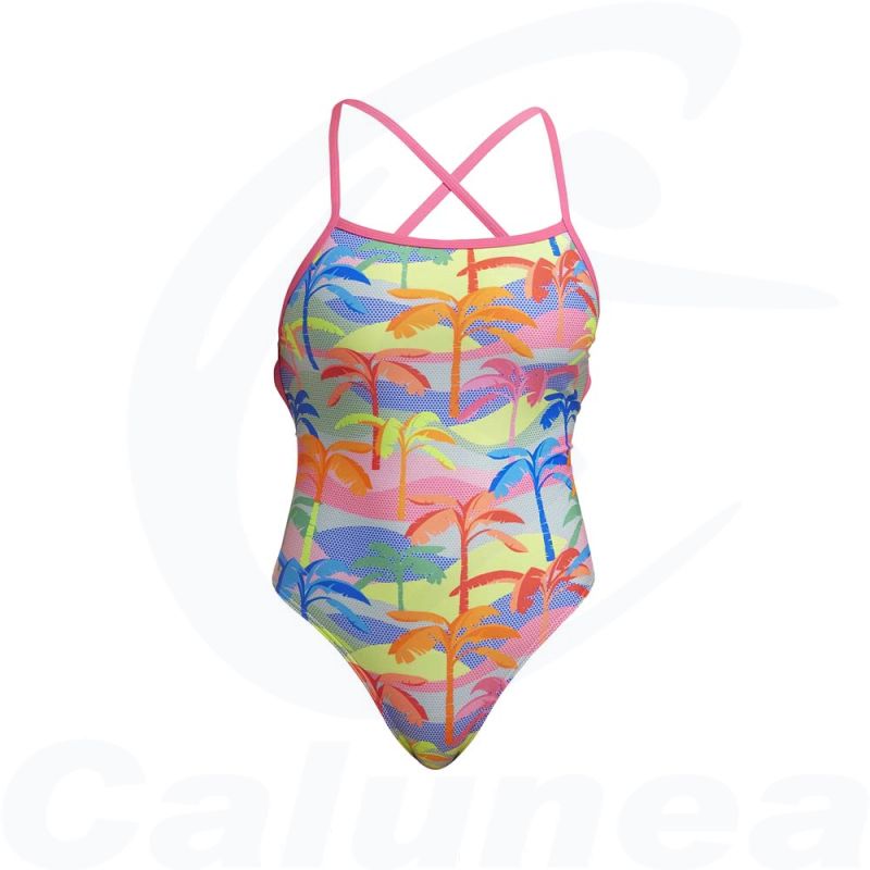 Image du produit Damesbadpak POKA PALM STRAPPED IN FUNKITA - boutique Calunéa