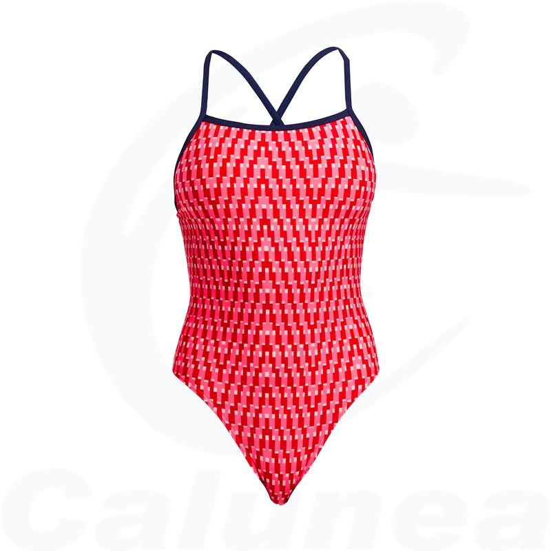 Image du produit Damesbadpak RED HEAD TIE ME TIGHT FUNKITA - boutique Calunéa