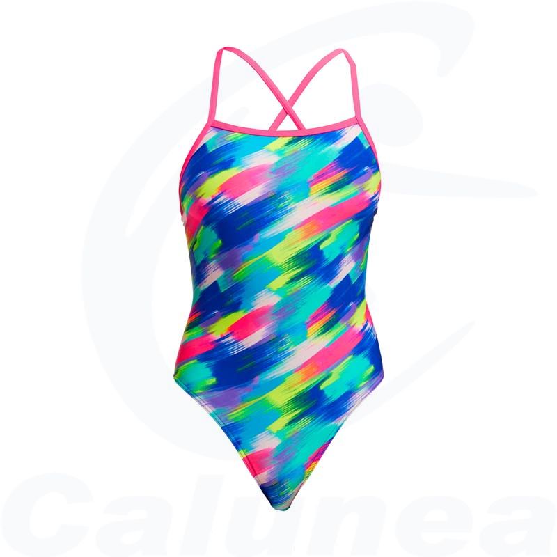 Image du produit Damesbadpak STREAKY STROKES TIE ME TIGHT FUNKITA - boutique Calunéa