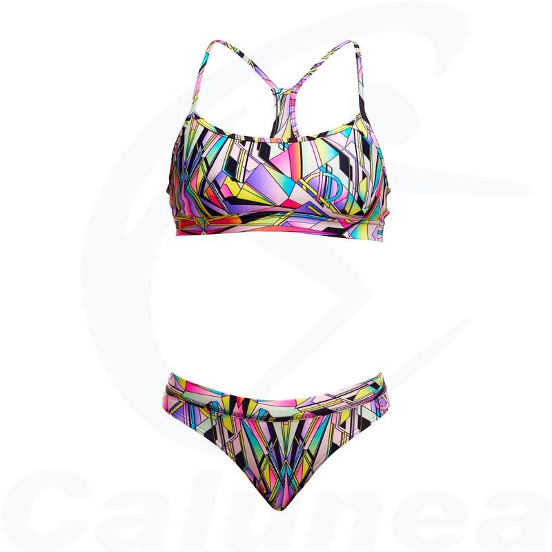 Image du produit 2-Delig damesbadpak / Bikini SCISSOR KICK SPORTS CROP TOP FUNKITA - boutique Calunéa