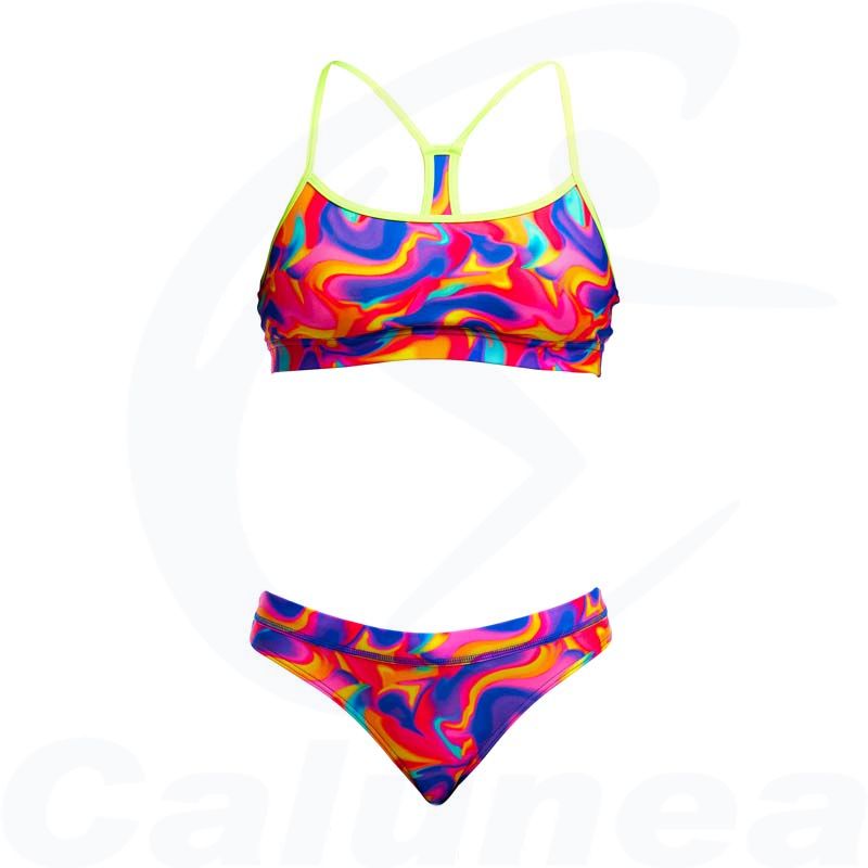 Image du produit 2-Delig damesbadpak / Bikini SUMMER SWIRL SPORTS CROP TOP FUNKITA - boutique Calunéa