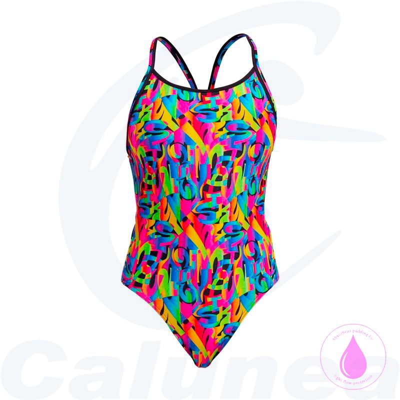 Image du produit Damesbadpak COLOUR FUNK DIAMONDBACK SWIM SECURE FUNKITA - boutique Calunéa