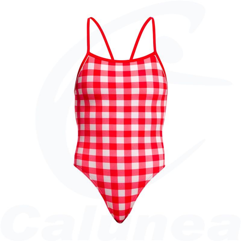 Image du produit Damesbadpak RED CHECKER SINGLE STRENGTH FUNKITA - boutique Calunéa